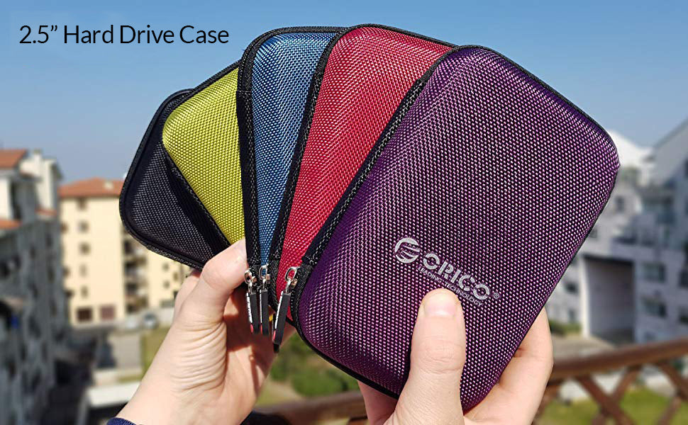 Portable 2.5-inch Hard Drive Protective Case - Shockproof EVA Storage Bag - 7