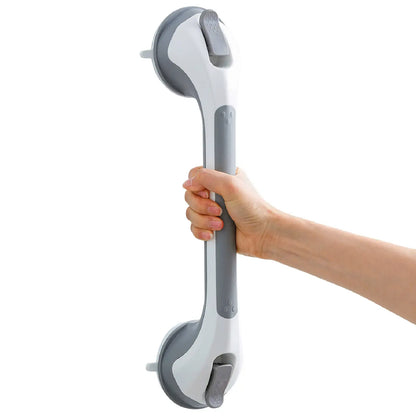 16-Inch Suction Cup Shower Grab Bar - Heavy-Duty Bathroom Safety Handle for Seniors