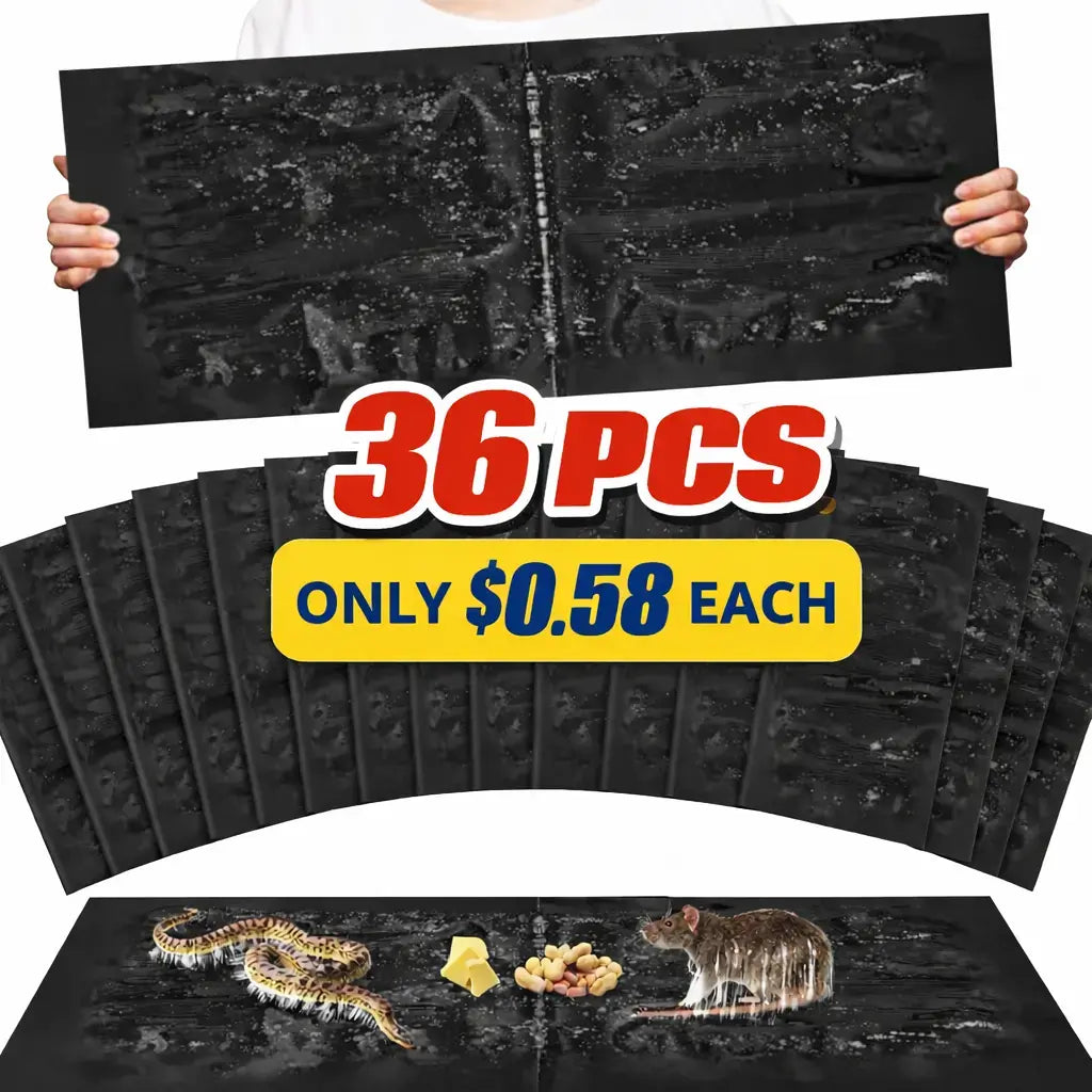 Ultra-Sticky Pest Control Glue Boards - Heavy Duty Mouse & Insect Traps (12-36 Pack)