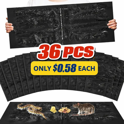 Ultra-Sticky Pest Control Glue Boards - Heavy Duty Mouse & Insect Traps (12-36 Pack)
