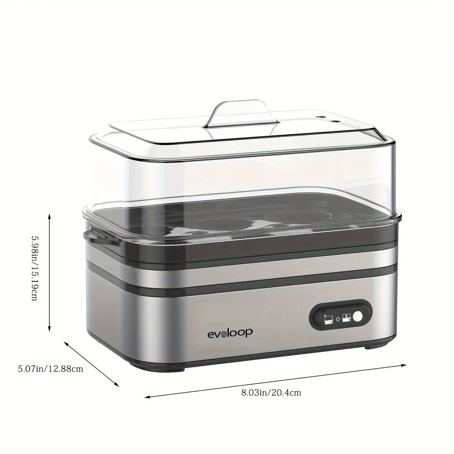 6-Egg Electric Rapid Cooker - Portable Breakfast Maker with Auto Shut-Off