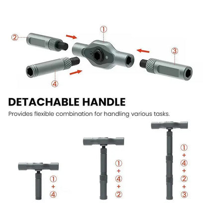 Professional Ratchet Screwdriver Set - Portable Magnetic Repair Tool Kit