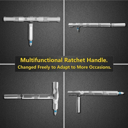 Professional Ratchet Screwdriver Set - Portable Magnetic Repair Tool Kit