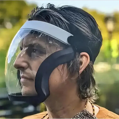 Adjustable Full-Face Protective Shield - Durable Heat & Impact Resistant Visor