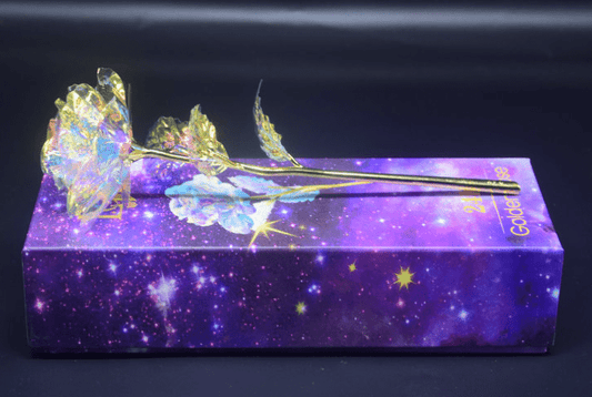Enchanted Forever Galaxy Rose Gift for Girls - Qeepin