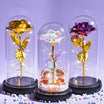 Enchanted Gold Rose in Glass – Qeepin