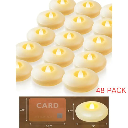 Flameless LED Floating Candles - Waterproof Battery Operated Tea Lights