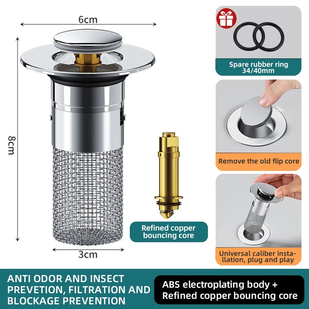 FlowGuard Sink Strainer - Qeepin