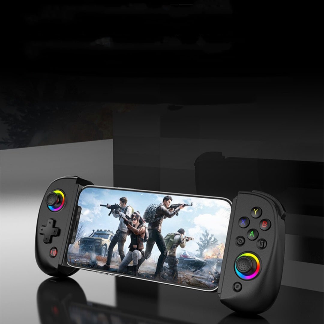 Triangular Game Controller D8 Wireless Telescopic Game Controller - RGB Gamepad for Switch, PS3 ...