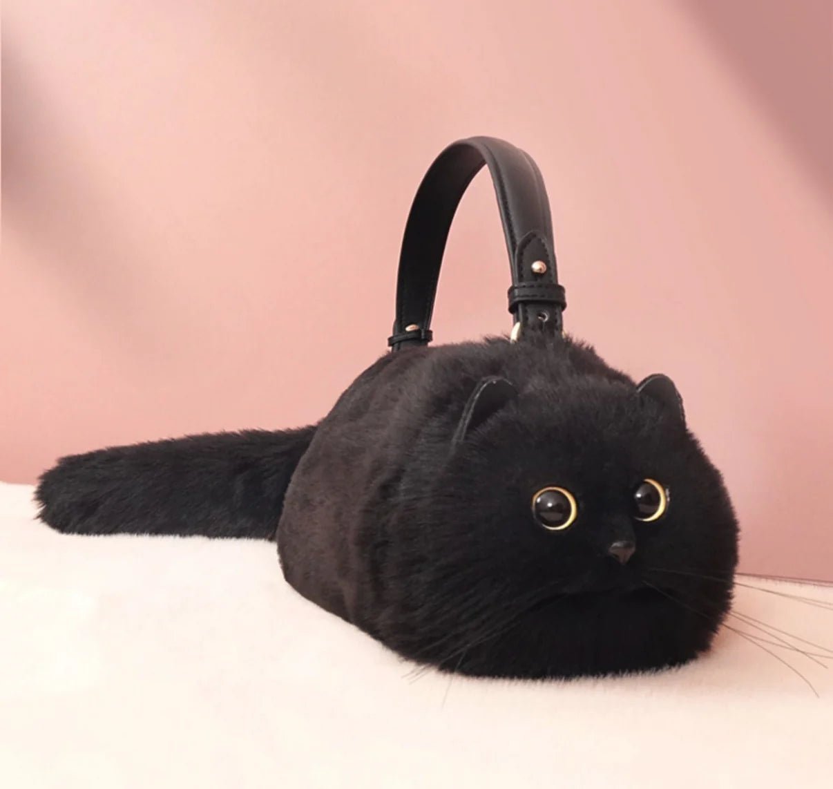 Handmade Realistic Cat Shoulder Bag [Premium Edition] - Qeepin