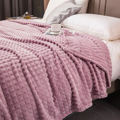 Milky Velvet Soft Flannel Blanket Bedding Set - Qeepin