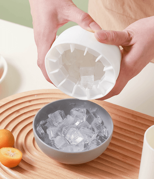 Silicone Ice Block Mold Mushroom Style Homemade Crushed Ice Maker - Qeepin