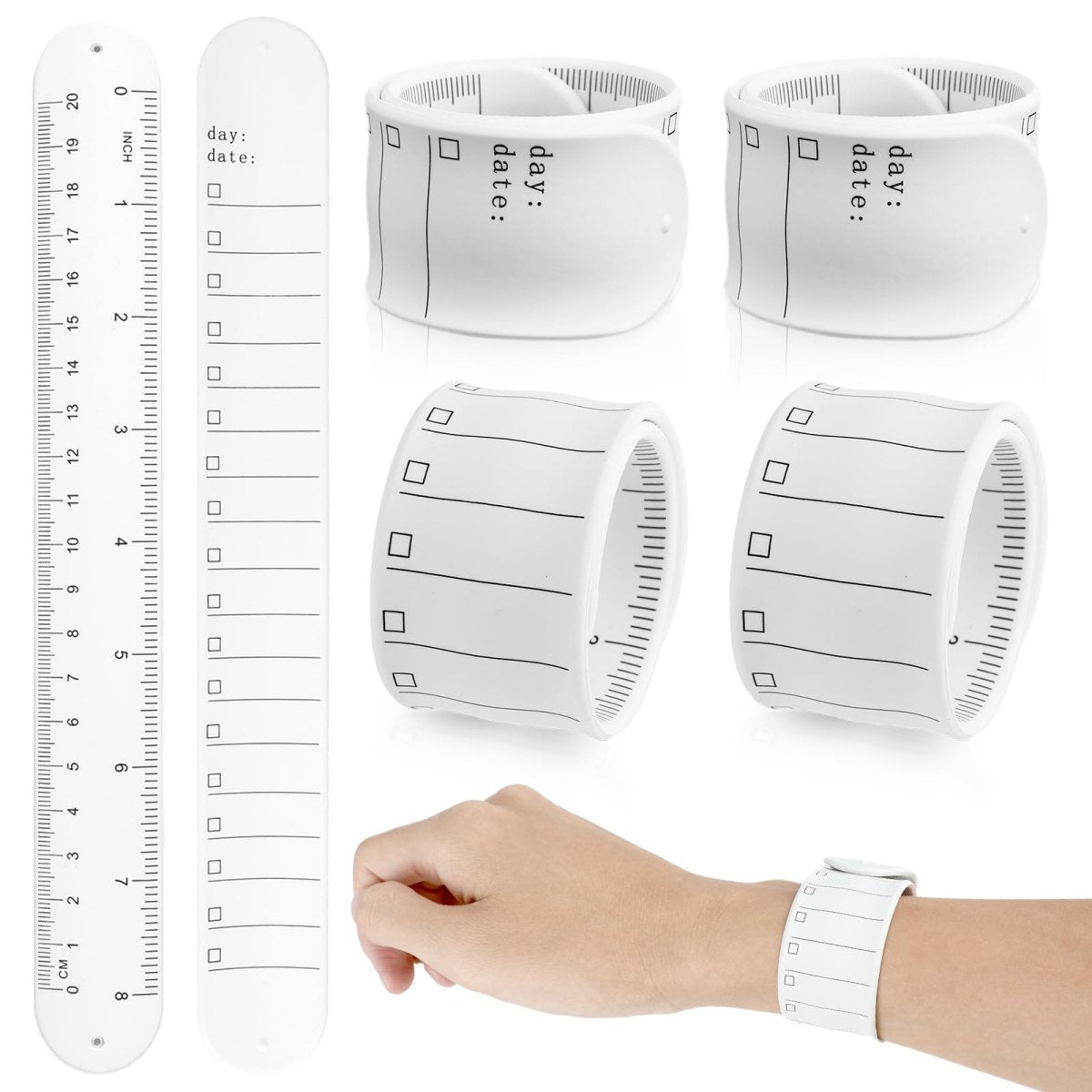 Wearable Notepad Silicone Erasable To Do List Bracelet - Wearable Wrist Notepad with Pen ...